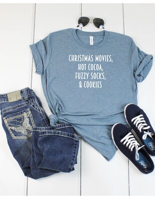 Christmas Movies T-Shirt Winter Things T-Shirt Holiday T-Shirt Kindness Tee Graphic Tee - image2